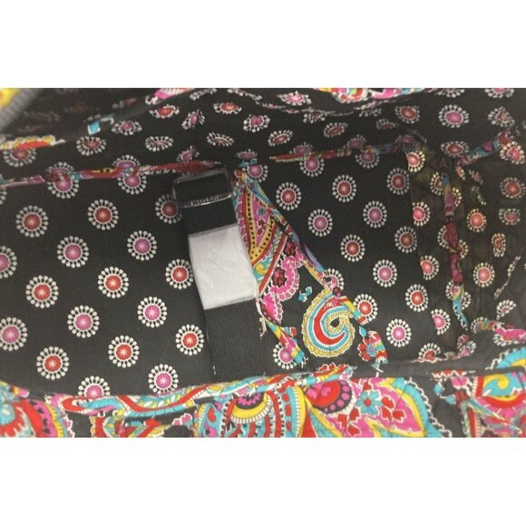 Vera Bradley Large Weekend Duffel Bag With Paisley Pattern - Picture 6 of 8